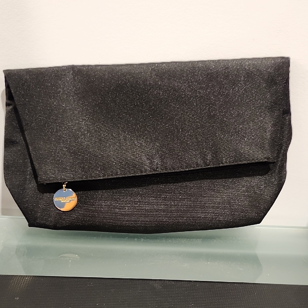 Giorgio Armani Black Perfume Bag with Gold Logo Disc